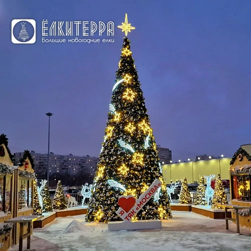 Метеоры - Комплект дизайнерского освещения для елки высотой 10 метров